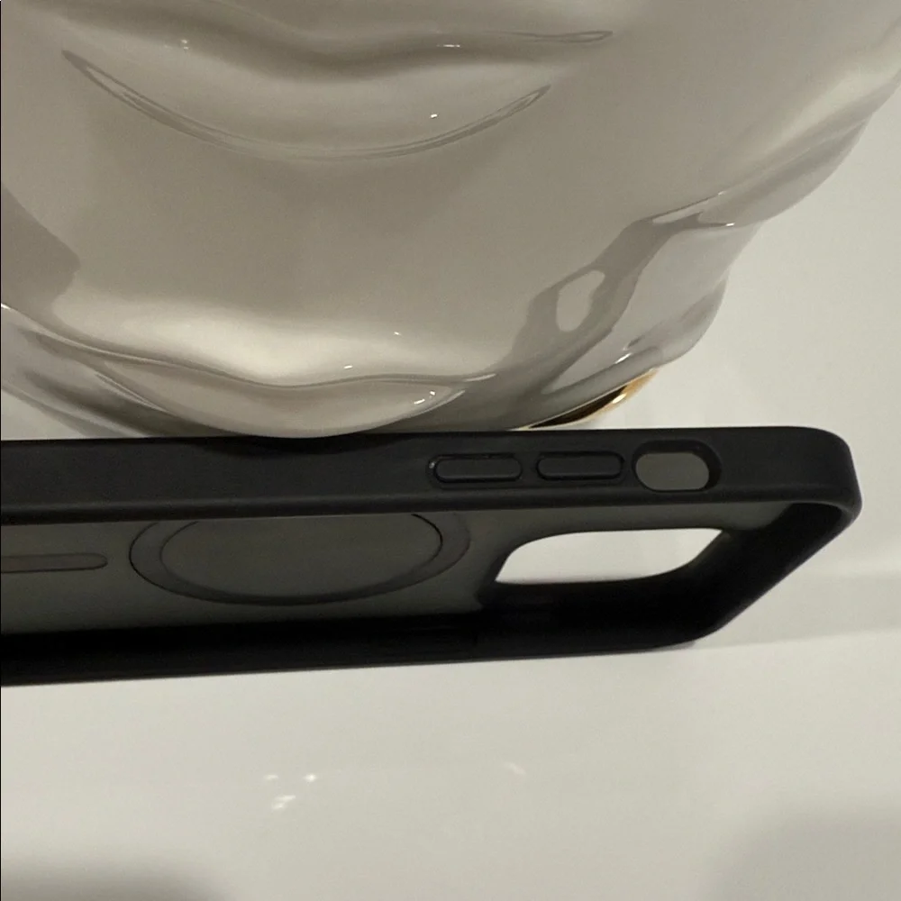 Black Phone Case with MagSafe Compatibility 14Pro Max